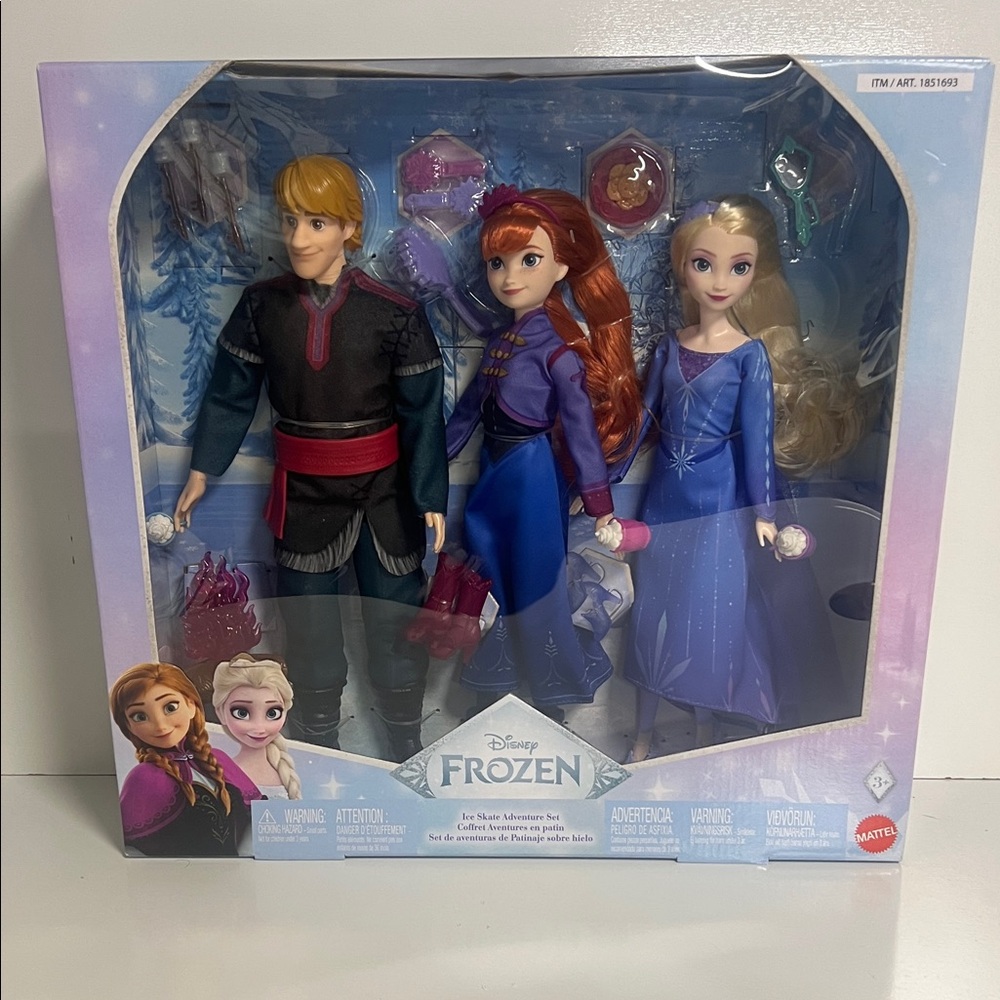 Disney Frozen Adventure Doll Trio - Kristoff, Anna, and Elsa